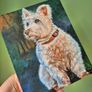 Westi West Highland terrier - original oil painting Image 5