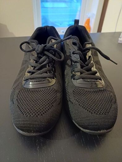 black sneakers