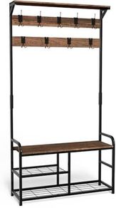 Coat Rack 4 in 1 with Shoe Bench