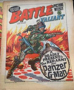 Battle & Valiant and Battle Action  Vintage UK Comics 1976 and 1977,