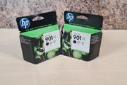2 X Hp 901xl Black Printer Ink Cartridge Brand New Sealed