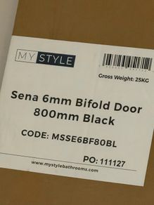 shower door black bifold my style