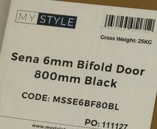 shower door black bifold my style
