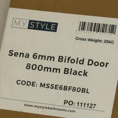 shower door black bifold my style