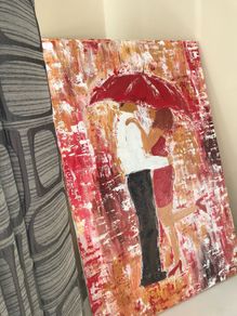 Painting couple for valentines