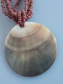 NECKLACE - Vintage - Seed Bead and Shell