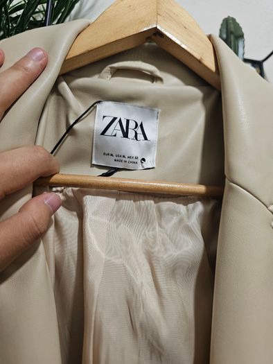 Zara faux leather coat
