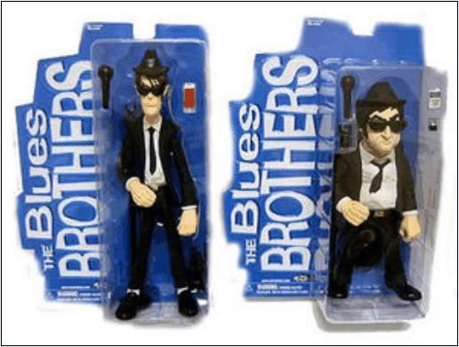 Ultra rare 2004 mezco blues brothers jake and elwood figures