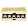 0541 50 Coin Storage Wooden Box Image 3