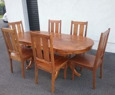 Dining table with 6 chairs