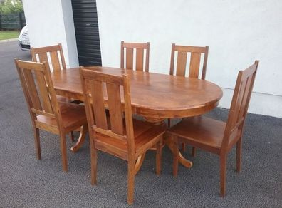 Dining table with 6 chairs