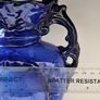 Staffordshire vase blue rose Image 6