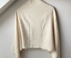 Louis Vuitton Cream Monogram Shawl