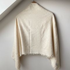 Louis Vuitton Cream Monogram Shawl