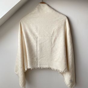 Louis Vuitton Cream Monogram Shawl