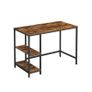 Desk with 2 shelves and steel frame  Size 100 x 76 cm Image 2