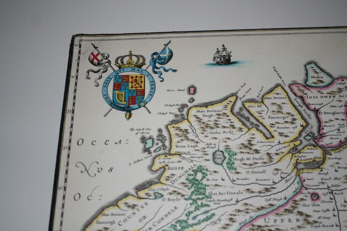 Vintage VLTONIA  VLSTER map  (51cm x 42cm)
