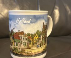 Royal Schwabap Hand Decorated Stoneware Coffee Mug 1984 Ter Steege Bv Holland
