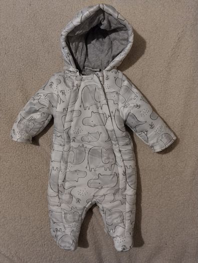 Rock A Bye Baby Boutique Waterproof Warm Pram Suit, Snow Suit with mittens