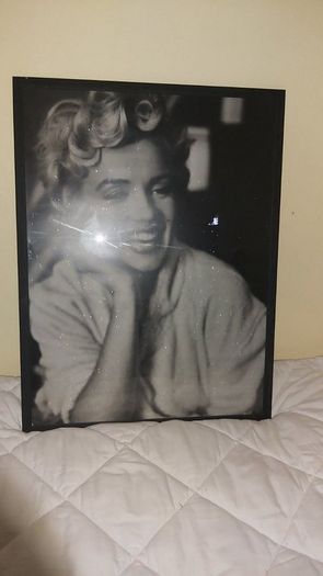 Large framed press photo