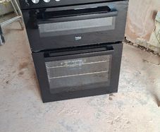 Gas cooker double oven