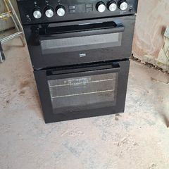 Gas cooker double oven