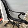Heavy Cast Iron Garden Bench Ends  Vintage Style  Pair Image 5