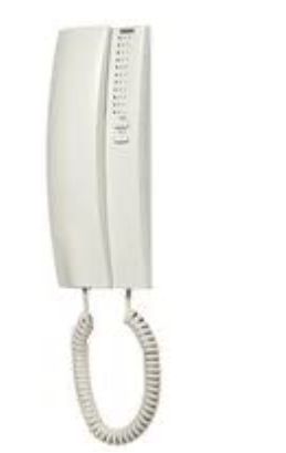 TEGUI  2 House 2-Wire Audio Entry Kit with Serie 7 Surface Mounted Panel and Telephone