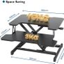 _Standing Desk Height Adjustable Sit / Stand Desk Converter with Deep Keyboard Tray Sit-to-Stand Desk for Laptop Image 6