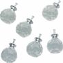 Clear Round Crystal Glass and Chrome Door Knobs Set, Vintage, Shabby Chic, Interior Furniture, Kitchen Bathroom Bedroom Accessories, Cabinet Cupboard Drawers Pulls Handles, 40mm 6-Pack (MULTIPLE STYLES) Image 3