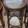 Three Vintage Bentwood High Bar Stools Image 4
