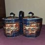 Antique hand painted Ironstone double biscuit jar Image 4