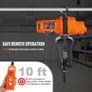 Electric Chain Hoist Single Phase Crane Hoist 997.9 kg Load 304.8 cm Lifting Image 5