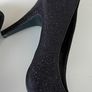 Black Glitter Heels Image 4