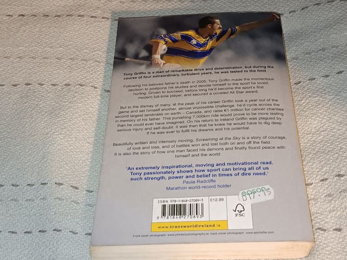 Tony Griffin Screaming at the sky My Journey For Sale Here