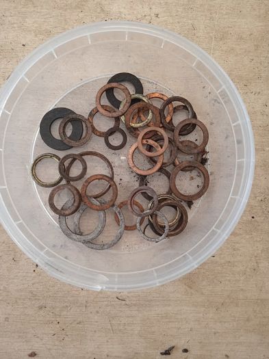 Various washers for cars