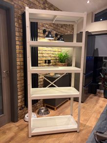 metal shelf unit