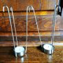 Pair of Rustic Tea Light Candle Holders, shabby chic Interior design or Garden Feature Image 3