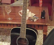 left hand harley benton black acoustic. Full size. Perfect for beginner or advanced