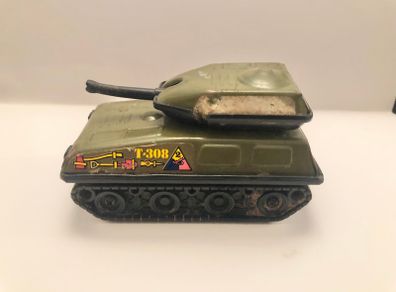 Vintage Buddy L T-308 Metal Tank