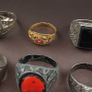 Antique Brass Ring Collection 15 Mixed Vintage Handmade Rings Image 5