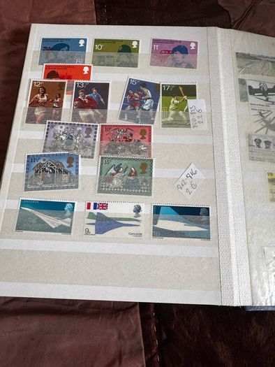 Mint UK album with stamps