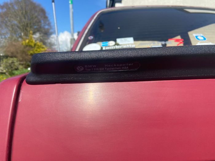 Genuine Pfeba (1916 038) BMW E30 325is Heckspoiler Boot Spoiler