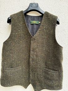 Eddie Doherty hand woven tweed vest