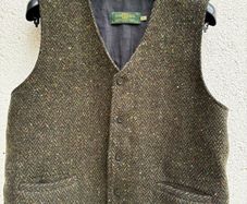 Eddie Doherty hand woven tweed vest