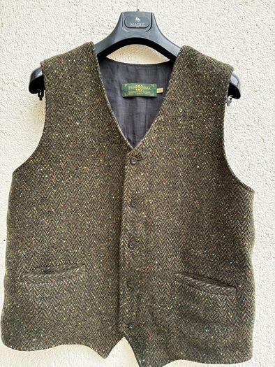 Eddie Doherty hand woven tweed vest