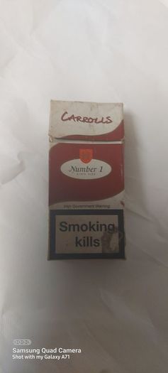 Old 10s Carrolls number 1 ,ciragrette packet,pj carrolls ,,hard to come by 10s,not made any more,,used condition, see pictures ,take as is,buyer collects or pays postage thank you collectors item