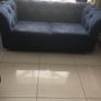 DFA Navy 3 seater, 2 seater and footstool with storage Image 3
