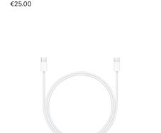 Apple charging cable Type C to Type C