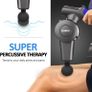 Massage Gun, Massage Gun Deep Tissue Muscle Massager with Adjustable Arm and 6 Massage Head, Percussion Handheld Electric Muscle Massager Lightweight Portable for Muscle Tension Relief Image 5